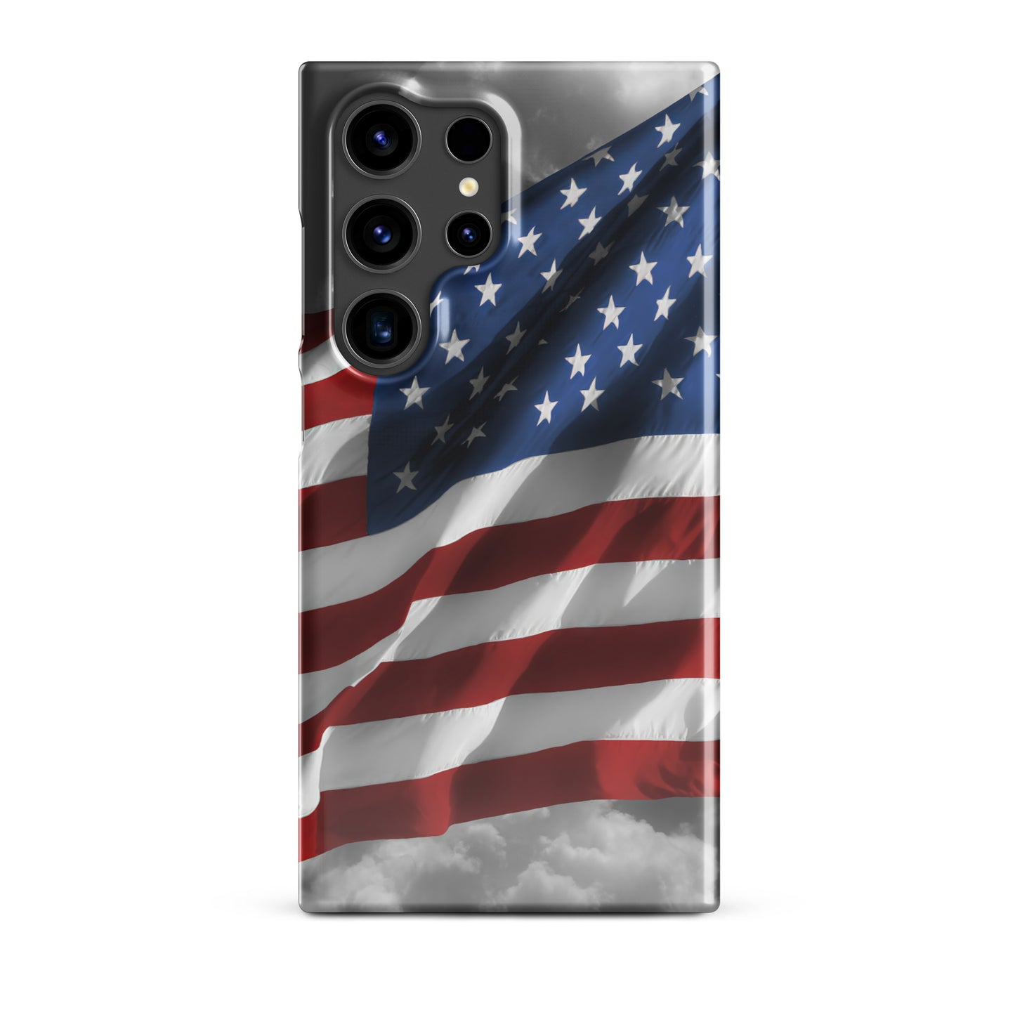 Patriotic Snap Case For Samsung® Phones - Old Glory American Flag With Color Splash Effect - Perfect For Fourth Of July & American Holidays